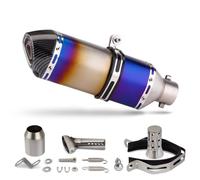 Youmero Moto Echappement Compatible avec Xmax 125 Tuyau D'échappement De Moto Universel 38-51 Mm avec Silencieux 370 Mm DB Killer Exhaust(I)