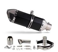 Youmero Moto Echappement Compatible avec Xmax 125 Tuyau D'échappement De Moto Universel 38-51 Mm avec Silencieux 370 Mm DB Killer Exhaust(B)