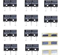 Youmile 10 pcs D2FC-F-7N Micro Switch module D2FC-F-7N (20M) avec bouton de la souris post réparation autocollant en métal pour APPLE RAZER Logitech Mouse