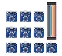 Youmile 10PCS TTP223B Module de Commutateur Tactile 2-5.5V 1 Position Capteur Capacitif Numérique Commutateur Tactile pour Arduino Avec Câble Dupont