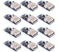 Youmile 12 pcs Step Up Boost Converter DC-DC 0.9V-5V à 5V Contrôle PFM 600MA Module élévateur Sortie USB Module de tension d'alimentation Mobile Power Bank Carte de chargeur USB