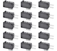 Youmile 15 pcs 16A SPDT Micro Interrupteur Snap Action Bouton Micro Interrupteur de Limite V-15-1C25 AC/DC 125V/250V pour Porte Micro-ondes Four Congélateur
