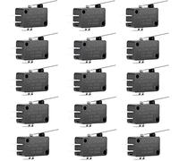 Youmile 15 pcs SPDT Micro interrupteur de fin de course SPDT Snap Action Button Micro interrupteur de fin de course