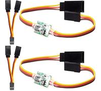 Youmile 2 pcs Servo inverseur Servo Signal Reverser module 3.6V - 24V 5A Rotation Inverter Direction JR Servo Plug avec Servo 1 à 2 Y Harnais Mâle à Femelle Câble d'extension