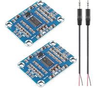 Youmile 2 pcs TPA3110 2X15W Mini Carte Amplificateur Numérique 2.0 Double Canal TPA Haute Puissance Ultra Mince Carte Amplificateur de Puissance Numérique DC 8-24V avec câble Audio 3.5mm