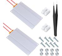 Youmile 2 pièces 400 W PTC chauffage plaque à souder LED bande lumineuse retirer puce station de soudage plaque chauffante 260 ℃ température constante avec pince CH-2 terminal à sertir vis support
