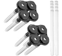 Youmile 2 pièces Accessoires pour module humidificateur USB Support en plastique atomiseur à quatre têtes avec 8 bâtonnets filtrants en coton pour disque atomiseur de 20 mm