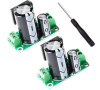 Youmile 2 pièces Module d'alimentation simple Carte de filtrage redresseur 3300uF 50V 8A Carte d'amplificateur de puissance non régulée à faible ondulation CA/CC avec tournevis