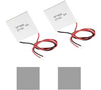 Youmile 2 pièces Module Peltier Thermoélectrique SP1848-27145 Refroidisseur thermoélectrique Module de puissance de refroidissement à plaques 40x40 mm avec dissipateur thermique en silicone