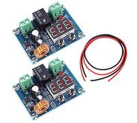 Youmile 2 pièces Module Protection contre les décharges basse tension numérique interrupteur déconnexion sur le protecteur Protection contre les décharges pour batterie au Lithium 12-36V avec fil24AWG