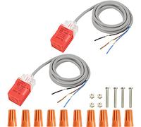 Youmile 2 pièces PL-05N DC 10-30V capteur de proximité inductif 200mA 5mm NPN NO interrupteur de détection interrupteur de détection de proximité avec capuchon de câblage