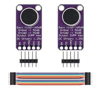 Youmile 2PCS Microphone Amplifier Board MAX9814 AGC Microphone Module Auto Gain Control pour Arduino Avec Jump Wire