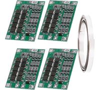 Youmile 4 pcs 3S 40A PCB Protection Board 18650 Lithium Battery Protection Board Li-ION Lithium Batterie Chargeur PCB BMS 11.1V 12V 12.6V avec Balance Charge avec Bande de Nickel