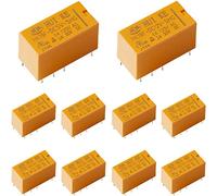 Youmile 5 pcs PCB Relais de Puissance HK19F-5V DC 5V DPDT Relais Bobine 8 Broches 2NO 2NC + 5 pcs PCB Relais de Puissance HK19F-12V DC 12V DPDT Relais Bobine 8 Broches 2NO 2NC