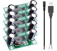Youmile 5 pièces Carte de Pilote de LED 2W/3W PWM dimming control 5V-35V 700mA Module d'alimentation pour LED Carte d'alimentation à courant constant DC avec câble USB mâle câble DC femelle