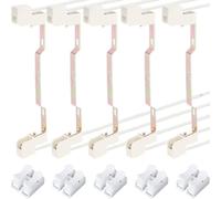 Youmile 5 pièces Pièce R7S Douille céramique 189mm Douille R7S avec câble Support de lampe à double extrémité Connecteur Douille halogène avec CH-2 Borne à sertir