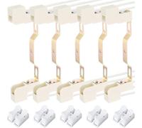 Youmile 5 pièces R7S Douille céramique 118mm R7S Douille avec câble Support de lampe double extrémité Connecteur douille halogène avec CH-2 terminal à sertir pour Flood Light Work Light Lamp Parts