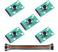 Youmile 5Pack Button Module Rocker Five Direction Button Module Navigation pour MCU AVR Jeu 5D Rocker Joystick Clavier Indépendant pour Arduino Joystick Module 5 Canaux avec Dupont Fil