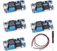 Youmile 5pcs DC-DC 3.2-46V à 1.5-35V 3A Buck Converter Réglable Buck Régulateur de tension Module d'alimentation avec tournevis à fil rouge noir