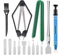 Youmile 6 pièces Extracteur de circuit intégré Kit d'outils pour retirer les puces extracteur de commutateur 4 griffes outil de réparation CPU extracteur de CI en forme de U Brosse