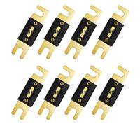 Youmile 8 pièces ANL fusible plaqué or ANL lame fusible 30A 50A 80A 100A 150A 200A 250A 300A pour système audio/vidéo de voiture