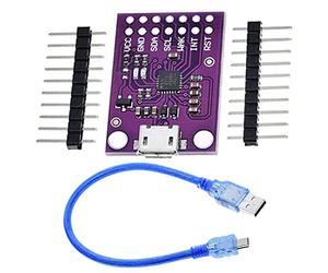 Youmile CP2112 USB Carte de débogage vers SMBus I2C Module de Communication CP2112 kit d'évaluation pour Arduino avec câble Micro USB 2 pièces