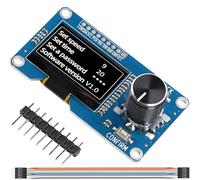 Youmile EC11 Encodeur rotatif + écran OLED 1,3 pouce blanc Module intégré SH1106 Interface IIC avec bouton de confirmation/retour, avec câbles de connexion à broches pour projet expérimental DIY