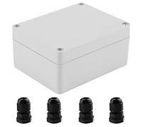 Youmile Electronic Project Box 100 x 68 x 50 mm IP65 Boîtier de jonction en plastique ABS étanche pour jonction extérieure avec presse-étoupe 4PCS PG7