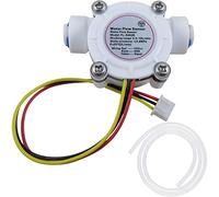 Youmile G1/4" Capteur de débit d'eau à capteur à effet Hall à connexion rapide YF-S402B 0,3-10 L/min Capteur de débit à effet Hall d'eau avec tube en silicone 6 mm ID
