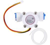 Youmile G3/8" Capteur de débit d'eau à capteur à effet Hall à connexion rapide YF-S301 0,3-10 L/min Capteur de débit à effet Hall d'eau avec tube en silicone 10 mm ID