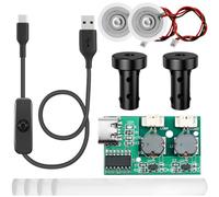 Youmile Kit humidificateur, double buse, sans interrupteur, sans minuterie, module de remplacement pour brumisateur DIY, avec câble USB et bouton ON/OFF