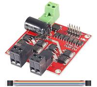 Youmile L298 Contrôleur de vitesse de moteur à double pont en H DC 6,5 V-27 V 7 A PWM Carte de régulateur de moteur 12 V 24 V 160 W avec isolation optocoupleur, avec câble DuPont