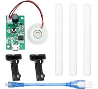Youmile Module Humidificateur Micro USB,20mm 5V Circuit Board Module d'atomisation Atomiseur Ultrasonique Mist Maker Driver,avec support de câble Micro USB 10mm coton-tige