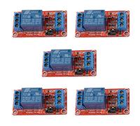 YOUMILE Pack 5 Blindage de carte de module de relais à 1 canal 5V avec support de coupleur optique Déclencheur haut et bas