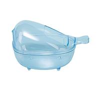 YOUNAFEN Bassine de bain transparente pour hamster - Accessoires pour hamster - Salle de douche