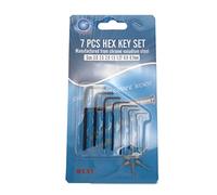 YOUNAFEN Lot de 7 clés Allen hexagonales de 0,7 mm à 3 mm