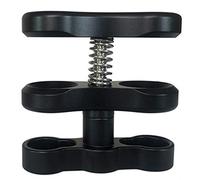 YOUNAFEN Pince à boule de palourde sous-marine noire avec pince à boule de fixation pour lampe de plongée sous-marine pour caméra de plongée sous-marine