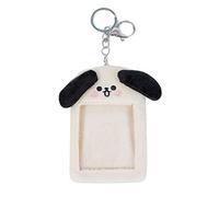 YOUNAFEN Porte-cartes photo en peluche ours mignon pour carte de crédit, carte bancaire, porte-clés, carte de bus