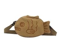 YOUNAFEN Sac à bandoulière en toile en forme de poisson mignon Sac banane Sac banane pour l'extérieur Sac banane Sac à main Étudiant Téléphone