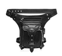 YOUNAFEN Sacoche Sac Banane Steampunk Gothique en Cuir à Bandoulière pour Cuisse