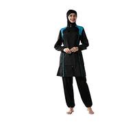 YouNaiJia Femmes Modeste Maillot de Bain Musulman Couverture complète Maillots de Bain Islamique Hijab Dames Maillots de Bain Natation Burkini Maillot de Bain (Y2, L)