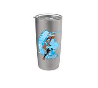 Young Justice Splatter Art Aqualad Logo Gobelet isotherme en acier inoxydable double paroi