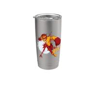 Young Justice Splatter Art Kid Flash Logo Gobelet isotherme en acier inoxydable double paroi