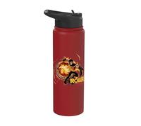 Young Justice Splatter Art Robin With Logo Stainless Steel Insulated Water Bottle