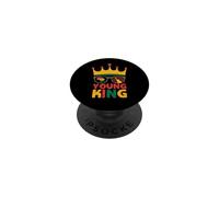 Young King African American Black History Juneteenth PopSockets PopGrip Adhésif