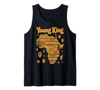 Young King Carte Africaine Motif Culture tribale Femme Homme Débardeur