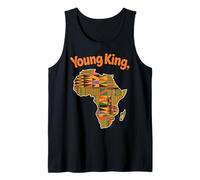 Young King Carte Africaine Motif Culture tribale Femme Homme Débardeur