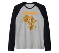 Young King Carte Africaine Motif Culture tribale Femme Homme Manche Raglan