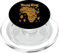 Young King Carte Africaine Motif Culture tribale Femme Homme PopSockets PopGrip pour MagSafe