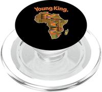 Young King Carte Africaine Motif Culture tribale Femme Homme PopSockets PopGrip pour MagSafe
